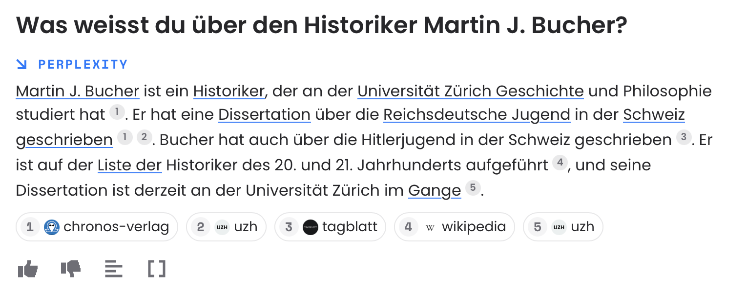 Textbeispiel von Perplexity